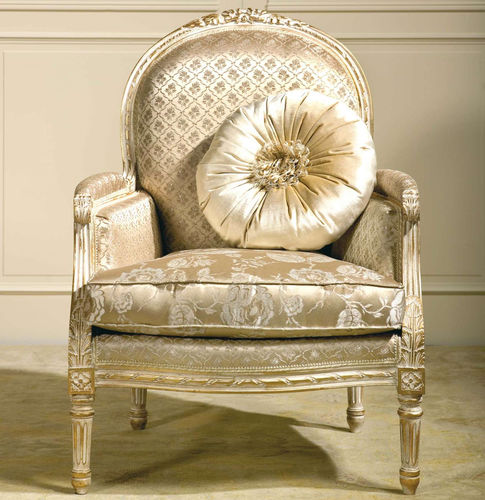 Стилизованное кресло - RIALTO - VIMERCATI MEDA LUXURY CLASSIC FURNITURE - из ткани / из дерева / с подушками