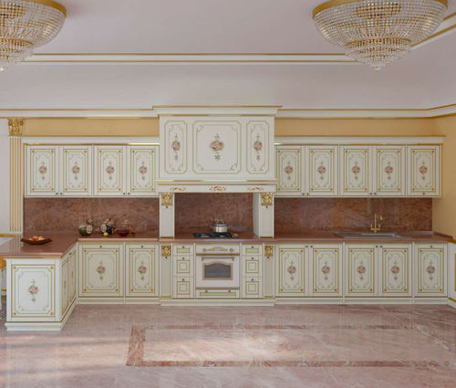 Стилизованная кухня - Veruska - VIMERCATI MEDA LUXURY CLASSIC FURNITURE - из дерева / из мрамора / большого размера