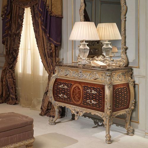 Комод стиль Людовик XIV - art. 397 - VIMERCATI MEDA LUXURY CLASSIC FURNITURE - из дерева / из мрамора / прямоугольный