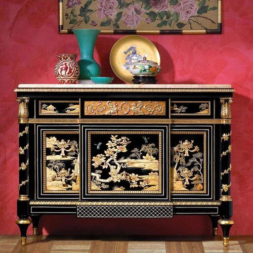 Буфет стиль Людовик XIV - CHINA - VIMERCATI MEDA LUXURY CLASSIC FURNITURE - из дерева / из мрамора / с выдвижными ящиками