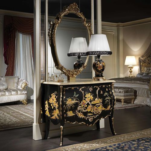 Стилизованный комод - art. 2090 - VIMERCATI MEDA LUXURY CLASSIC FURNITURE - из лакированной древесины / из мрамора / прямоугольный