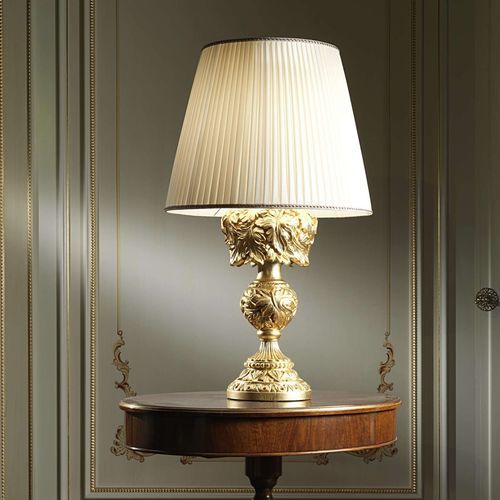 Настольная лампа - VIMERCATI MEDA LUXURY CLASSIC FURNITURE - из дерева / листовое золото / в стиле барокко