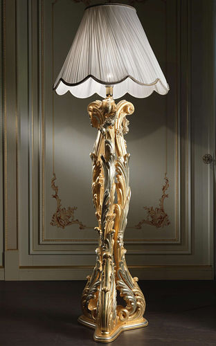 Напольная лампа - art. 2013 - VIMERCATI MEDA LUXURY CLASSIC FURNITURE - листовое золото / в стиле барокко / беспроводная