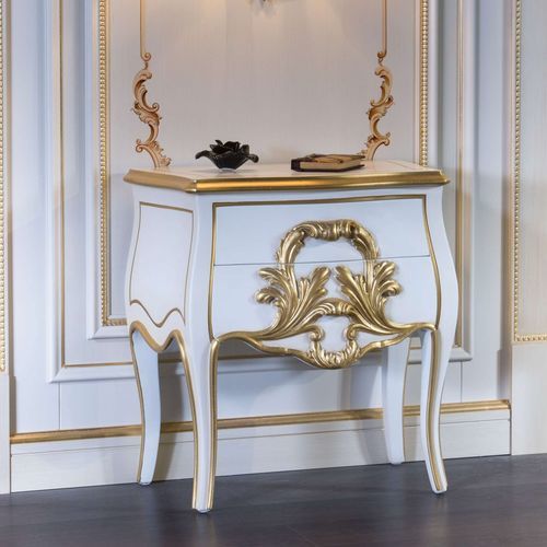Стилизованный ночной столик - VIMERCATI MEDA LUXURY CLASSIC FURNITURE - из дерева / с основанием из древесины / прямоугольный