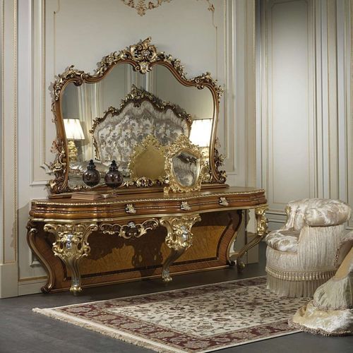 Настольное зеркало - art. 2013 - VIMERCATI MEDA LUXURY CLASSIC FURNITURE - стилизованное / позолоченное / вертикальное