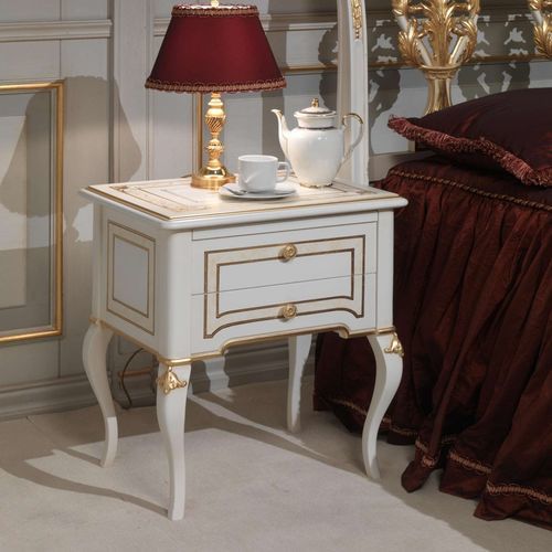 Ночной столик во французском стиле - french 18th century - VIMERCATI MEDA LUXURY CLASSIC FURNITURE - из дерева / с основанием из древесины / прямоугольный