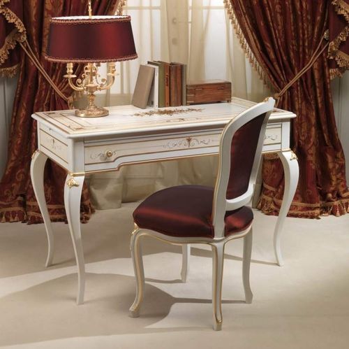 Напольный рабочий стол - french 18th century - VIMERCATI MEDA LUXURY CLASSIC FURNITURE - во французском стиле / из дерева / прямой