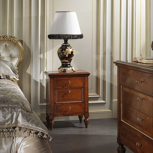 Стилизованный ночной столик - Maggiolini 925 - VIMERCATI MEDA LUXURY CLASSIC FURNITURE - из дерева / прямоугольный / с выдвижным ящиком