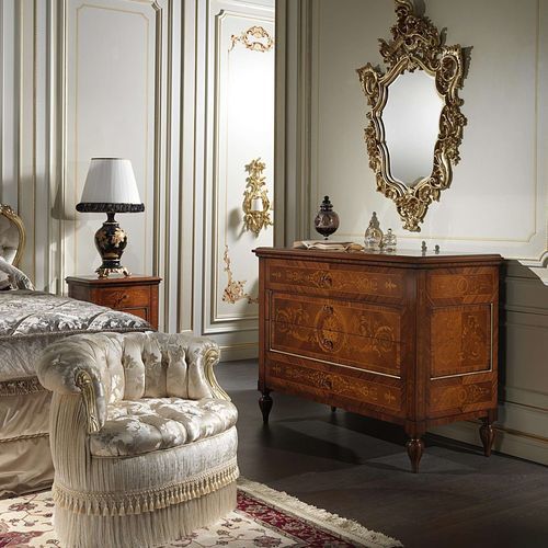 Стилизованный комод - Maggiolini 925 - VIMERCATI MEDA LUXURY CLASSIC FURNITURE - из орехового дерева / прямоугольный / с выдвижным ящиком