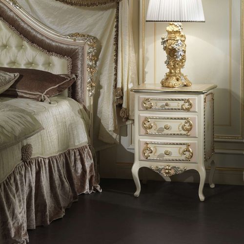 Стилизованный ночной столик - Louvre 943 - VIMERCATI MEDA LUXURY CLASSIC FURNITURE - из дерева / прямоугольный / с выдвижным ящиком