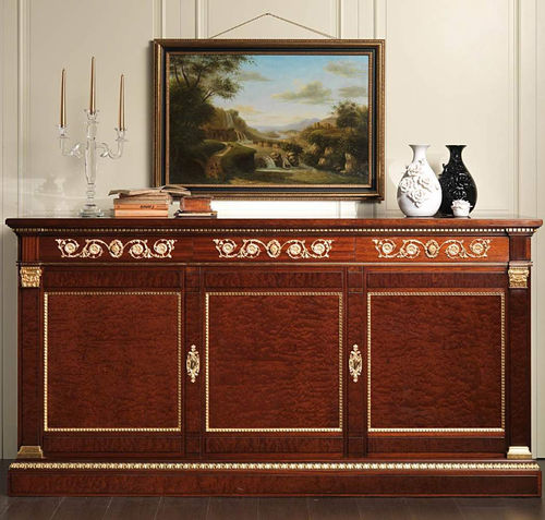 Буфет в стиле ампир - ERMITAGE - VIMERCATI MEDA LUXURY CLASSIC FURNITURE - из красного дерева / из латуни / с распашными дверями