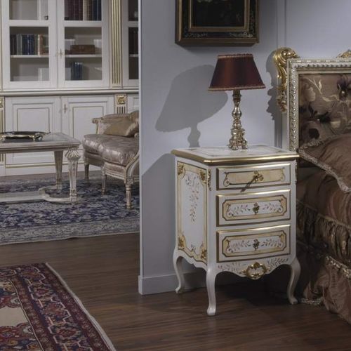 Стилизованный ночной столик - art. 2009 - VIMERCATI MEDA LUXURY CLASSIC FURNITURE - из дерева / с основанием из древесины / прямоугольный