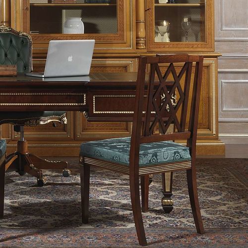 Стилизованный cтул - Ermitage - VIMERCATI MEDA LUXURY CLASSIC FURNITURE - для интерьера / из ткани / из дерева