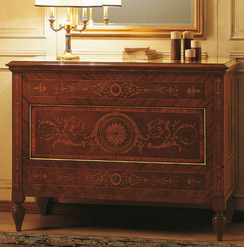 Стилизованный комод - MAGGIOLINI - VIMERCATI MEDA LUXURY CLASSIC FURNITURE - из орехового дерева / из палисандра / с выдвижным ящиком