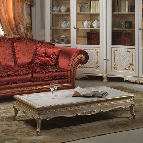 Журнальный столик стиль Людовик XIV - VENICE - VIMERCATI MEDA LUXURY CLASSIC FURNITURE - из дерева / с основанием из древесины / прямоугольный