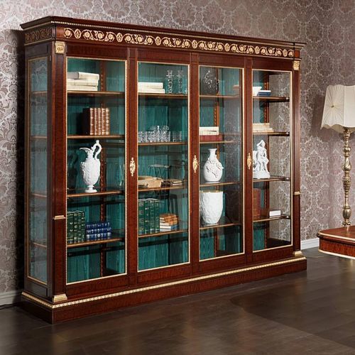 Стилизованный шкаф для посуды - ERMITAGE - VIMERCATI MEDA LUXURY CLASSIC FURNITURE - из дерева / из стекла