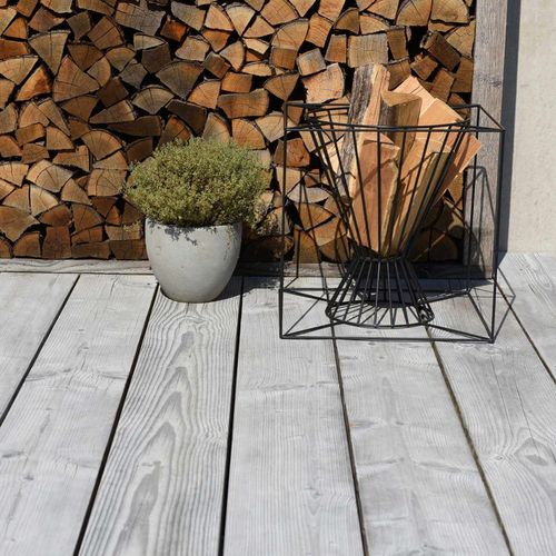 Террасная доска из цельной древесины - Alpin 185/290 - Pur Natur Holzprodukte - из дугласовой пихты / с клипсой / непромокаемое