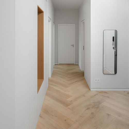 Паркет из массивной доски - 150 Herringbone - Pur Natur Holzprodukte - из дуба / «венгерская елка» / с натуральным маслом