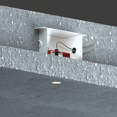 Встраиваемый светильник - GENIUS CONCRETE - BUZZI & BUZZI - LED / круговой / IP40