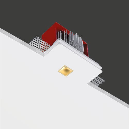 Встраиваемый светильник - GENIUS BRASS - BUZZI & BUZZI - LED / прямоугольный / IP20