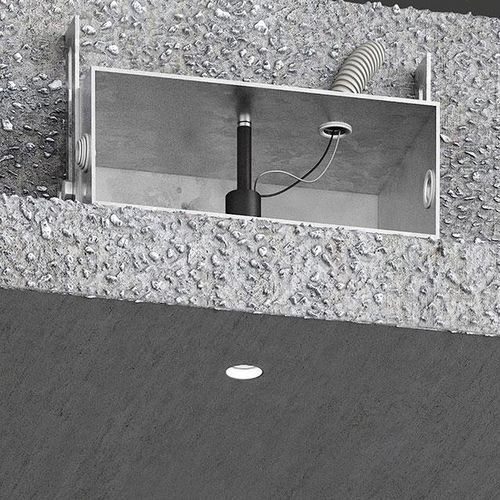 Встраиваемый точечный светильник - GENIUS CONCRETE - BUZZI & BUZZI - LED / круглый / IP65