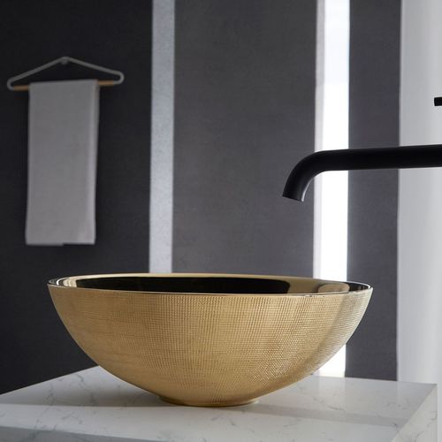 Настольная раковина - BREST - Bath Collection S.L. - из фарфора / круглая / без отверстия