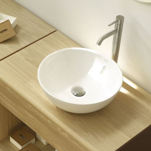 Настольная раковина - VILLAREAL - Bath Collection S.L. - из фарфора / круглая / без отверстия