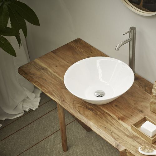 Настольная раковина - PLASENCIA - Bath Collection S.L. - из фарфора / круглая / без отверстия