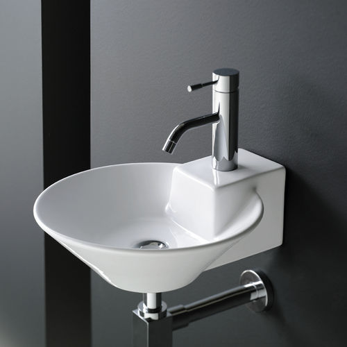 Подвесная раковина - BIARRITZ - Bath Collection S.L. - из фарфора / круглая / современная