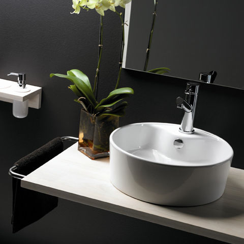 Настольная раковина - VIENA - Bath Collection S.L. - из фарфора / круглая / современная