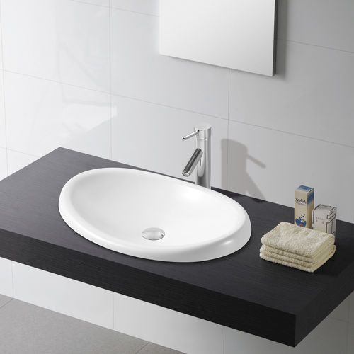 Встраиваемая раковина - ELLIPSE - Bath Collection S.L. - из фарфора / овальная / современная