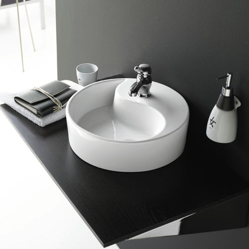 Настольная раковина - YIN YANG - Bath Collection S.L. - из фарфора / круглая / современная