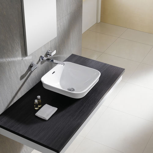 Полуутопленная раковина - TOKIO - Bath Collection S.L. - из фарфора / квадратная / современная