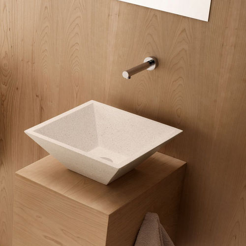 Настольная раковина - POLANCO - Bath Collection S.L. - из гранита / квадратная / современная