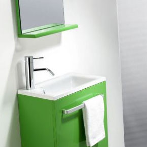 Подвесная тумба под умывальник - NIZA - Bath Collection S.L. - из полимера / современная / с зеркалом
