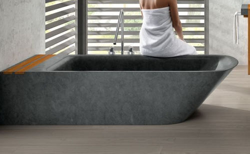 Отдельностоящая ванна - SIMI - Bath Collection S.L. - из камня