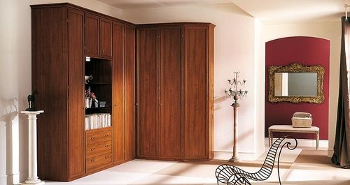 Угловой шкаф для одежды - DEA - Homes - классический / из дерева / с распашными дверями
