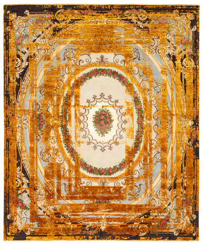Современный ковер - DOUX SECRET FRAME - JAN KATH - Contemporary Rug Art - с рисунком / из шерсти / из шелка