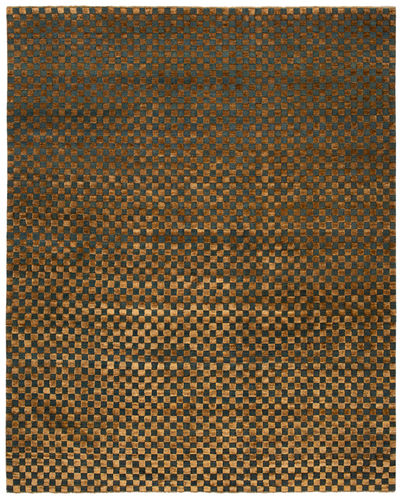 Современный ковер - CHECKERBOARD - JAN KATH - Contemporary Rug Art - геометрический / из шерсти / из шелка