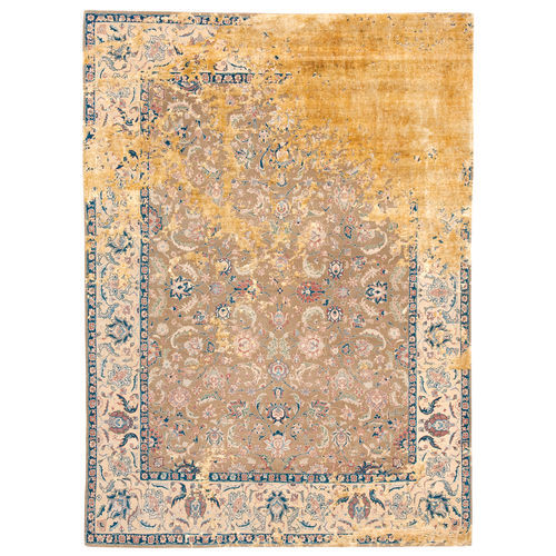 Восточный ковер - AGRA WESTEND ROCKED  - JAN KATH - Contemporary Rug Art - с рисунком / из шерсти / из шелка