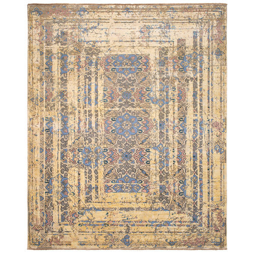 Восточный ковер - AZERBAIJAN EARLSCOURT FRAME  - JAN KATH - Contemporary Rug Art - с рисунком / из шерсти / из шелка