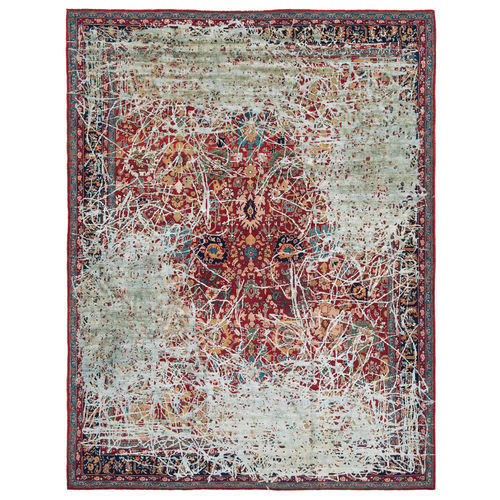 Восточный ковер - BIDJAR HIGHGATE ENJOY - JAN KATH - Contemporary Rug Art - с рисунком / из шерсти / из шелка