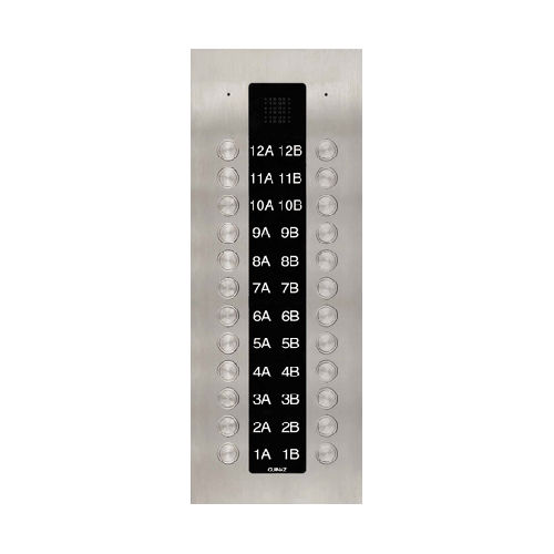 Дверная станция из нержавеющей стали - PDA124V - guinaz - встраиваемая / для наружного применения / без камеры