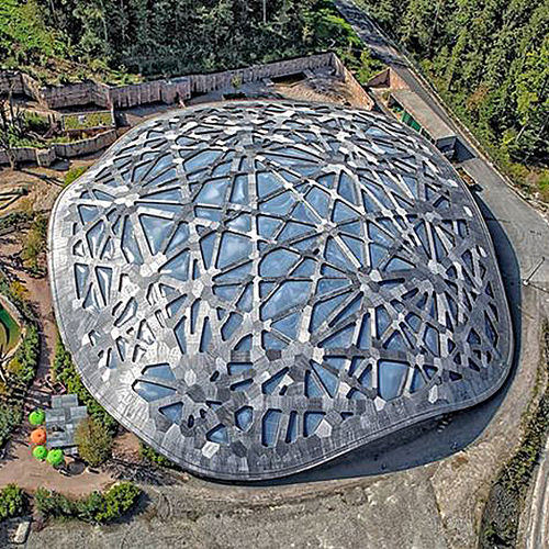 Кровельная система для металлического профиля - KAENG KRACHAN ELEPHANT PARK ZÜRICH ZOO, SWITZERLAND - Vector Foiltec - ETFE Texlon® / для профессионального использования