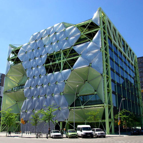 Панельная облицовка фасада - MEDIATIC, SPAIN - Vector Foiltec - ETFE Texlon® / 3D