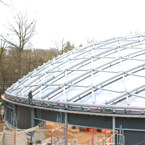 Текстильная мембрана ETFE Texlon® - NEW MANGROVE HALL BURGERS’ ZOO, NETHERLANDS - Vector Foiltec - для кровли / полупрозрачная