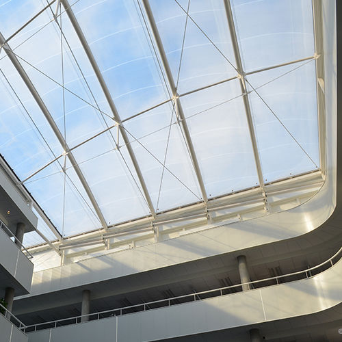 Текстильная мембрана ETFE Texlon® - OFFICE BUDDINGEVEJ 272, DENMARK - Vector Foiltec - для кровли / полупрозрачная