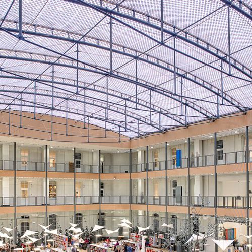 Текстильная мембрана ETFE Texlon® - PÔLE DES SAVOIRS, FRANCE - Vector Foiltec - для кровли / полупрозрачная / изогнутая