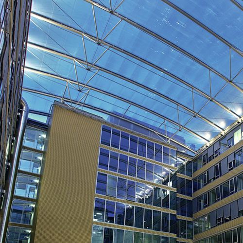 Текстильная мембрана ETFE Texlon® - PRATERSTERN 3, AUSTRIA - Vector Foiltec - для кровли / прозрачная