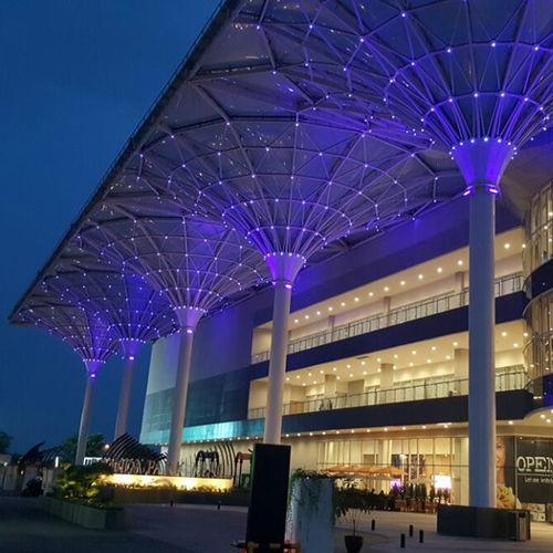 Навес для коммерческих зданий - RESINDA PARK MALL, INDONESIA - Vector Foiltec - из стали / из этилентетрафторэтилена / плоский